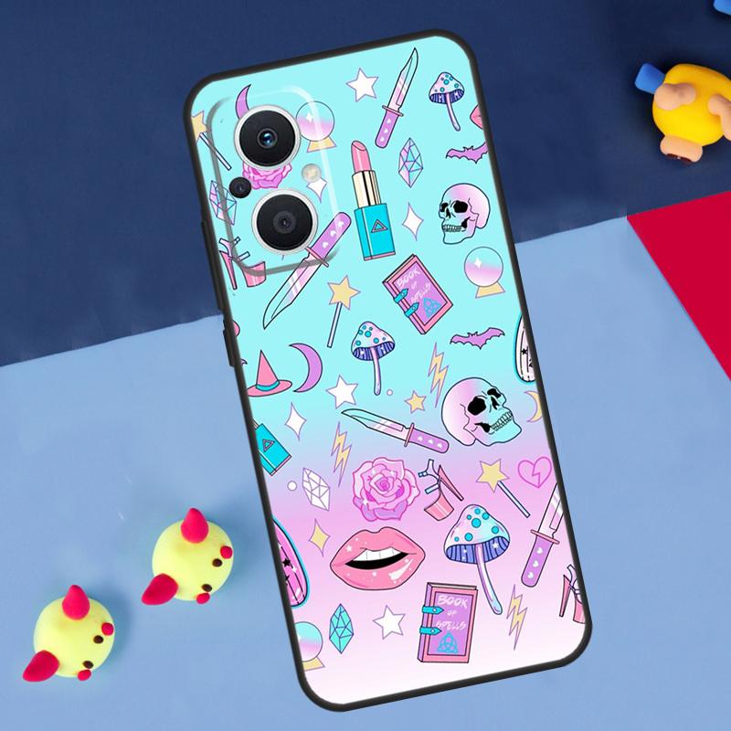 Girly Pastel Witch Goth For OPPO Reno 14 13 12 11 10 Pro 11F 12F 13F 14F 7 8 Lite 8T OPPO Find X9 X5 X6 X8 Pro Case