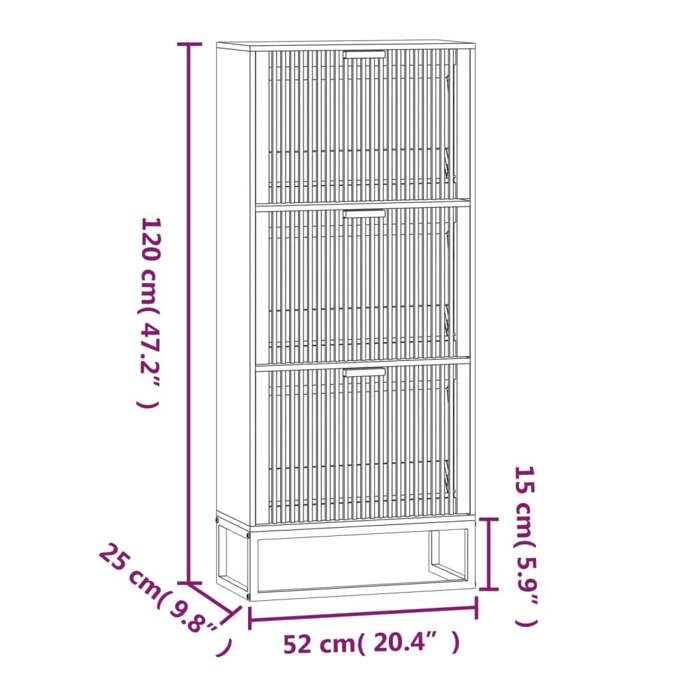 VidaXL Shoe Cabinet, Shoe Rack, Storage Cabinet, Shoe Rack Entrance Hallway, Scandinavian, White 352127