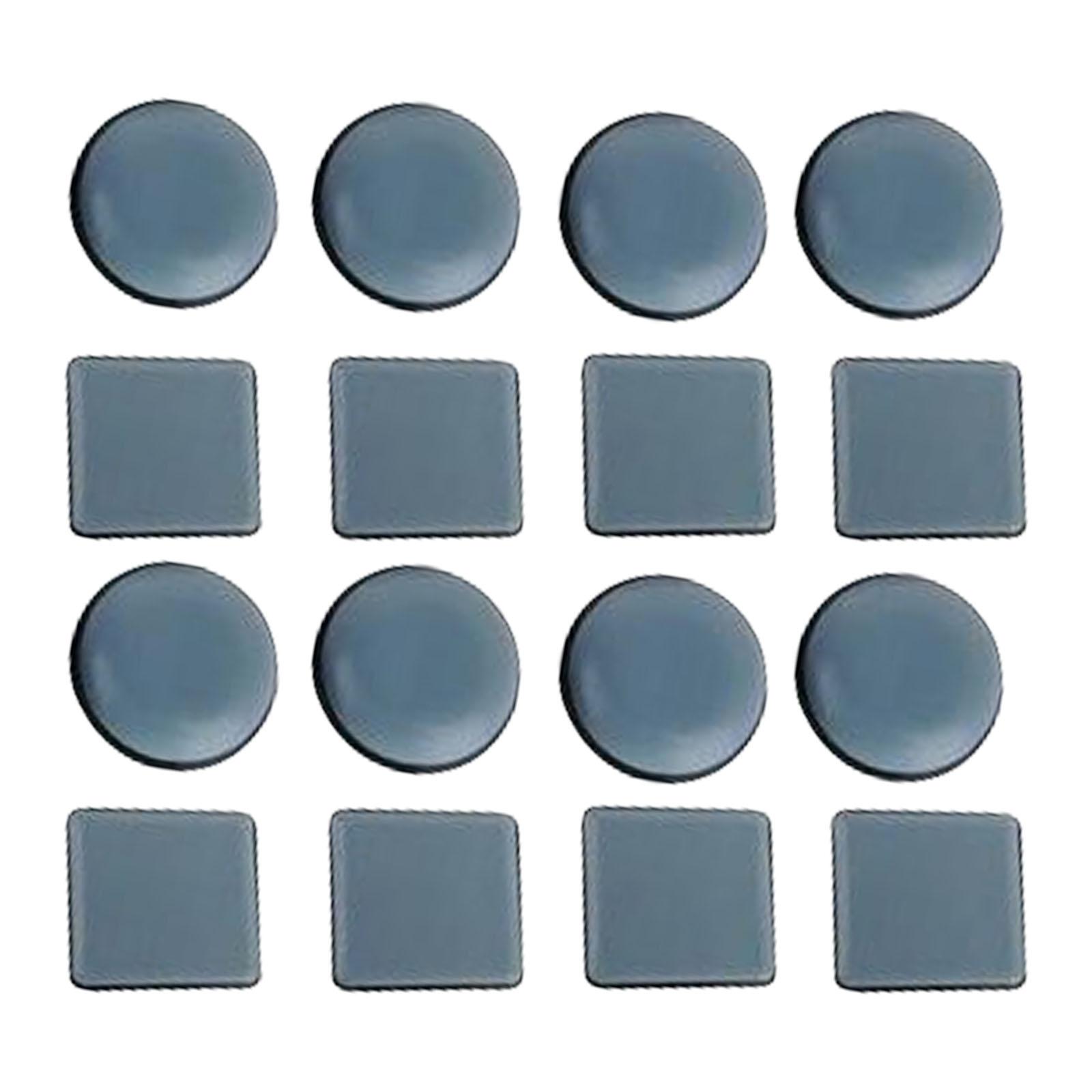 

Упаковка из 16 мебельных слайдеров для тяжелых предметов, самоклеящиеся накладки, защитные накладки на ковры и стулья, квадратные и круглые накладки на мебель