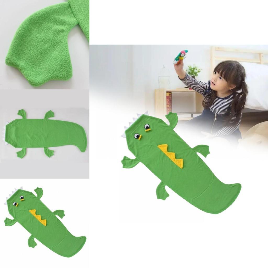 Crocodile Cartoon Child Blanket Sleep Bag With Thick Insulation For Kids