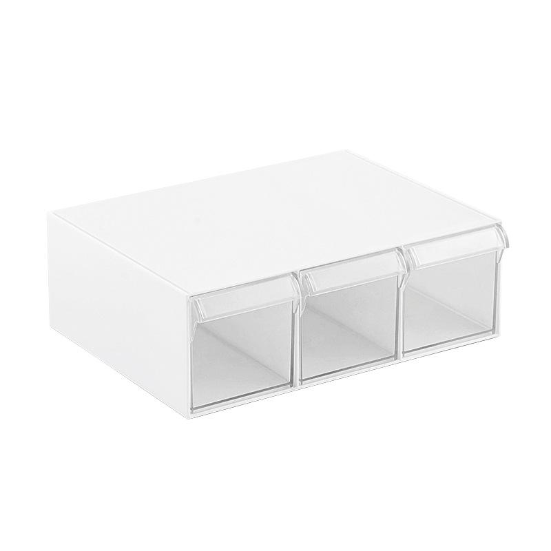 Desktop Drawer Storage Box Stackable Building Blocks Organizer Transparent Lego Toy Sundries Organizer Bins Home Cosmetics Boxes