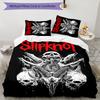 Slipknot 3pcs Bedding Set Duvet Cover Closure Includes 1 Duvet Cover & 2 Pillowcases for All Seasons Bedroom Home Dorm Decor