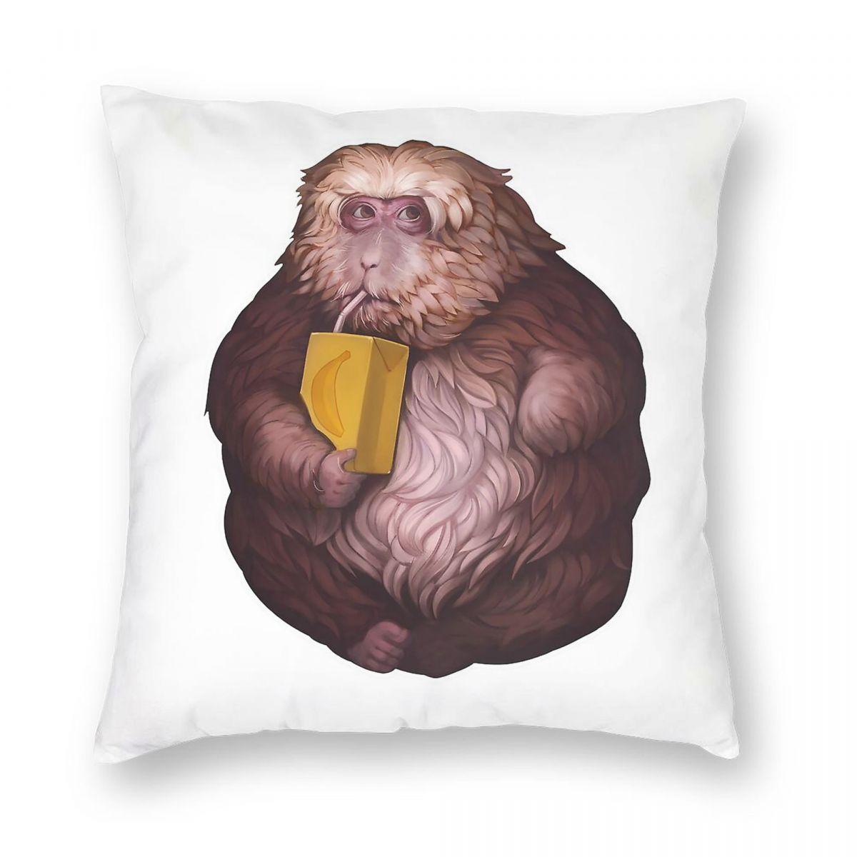 

Xingxing Наволочка Однорукая Обезьяна Полиэстер Лен Бархат Узор Молния Декор Наволочка Домашняя Наволочка 12x12Inch