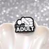 Functional Stylish And Cartoon Character Pin With Unique English Phrase For Wear Everyday