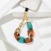 Retro acrylic mixed gold thick chain trendy versatile mobile phone lanyard style simple exquisite fashion mobile phone lanyard