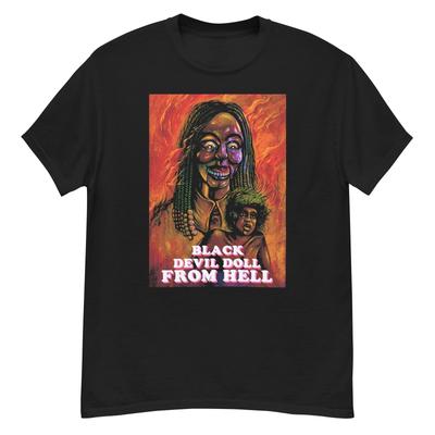 Schwarze Teufelspuppe aus der Hölle Kult-Horrorfilm Fan-Art T-Shirt