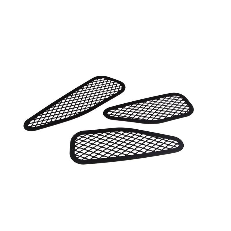 Для Toyota FJ Cruiser 2007- Нержавеющая сталь Автомобильный Передний Капот Вентиляционное Отверстие Отделка Защитная Крышка Авто Аксессуары Внешняя Модификация чёрный