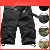 Durable Men's Combat Military Camo Cargo Shorts With Multiple Pockets For Summer