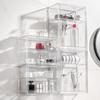 Acrylic Transparent Display Box Magnetic Wall-Mounted Toy Model Storage Box Clear with Lid Cosmetic Organizer Rack Collectibles