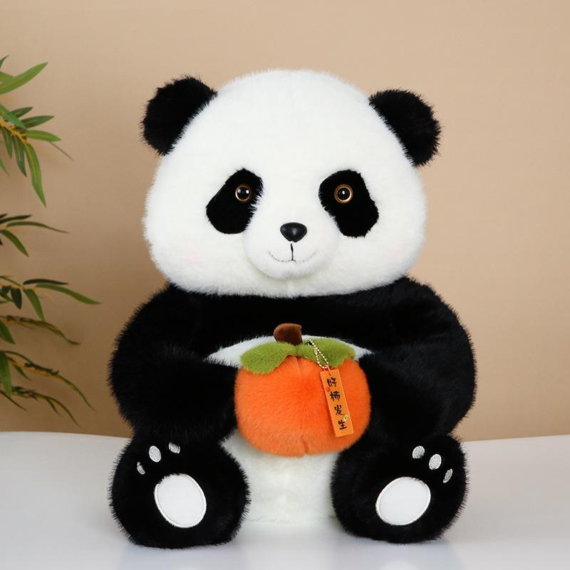 Creative Good Persimmon Occurrence Panda Plush Toy Giant Panda Doll Sichuan Chengdu Tourism Souvenir Children's Gift