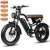 Bicicletă Electrică Maxturn Mx10 20" Roți Grase Motor 250W Frâne Duble pe Disc 48V 13.5Ah Suspensie Completă Bicicletă Electrică pentru Adulți Sarcină Maximă 150Kg