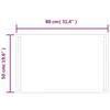 Vidaxl LED Bathroom Mirror, 80X50 Cm
