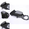 Stilvolle Wasserdichte Schwarze Motorrad-Tanktasche Magnetische Motorradtasche Für Öl-Kraftstofftank