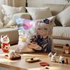 SShirakami Fubuki Pillow Case Antidustmite Pillowcase Invisible Zipper Silky Short Plush Sofa Cushion Cover