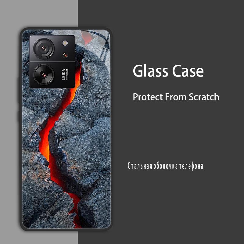 For Xiaomi 13T 13T Pro Case Cover Tempered Glass Case Hard Shockproof Coque Bumper For Xiaomi Mi 13T Pro Mi13T Pro Protect Case