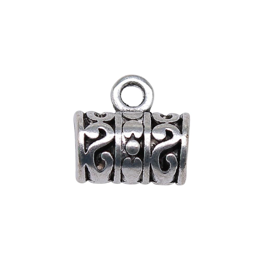 Antique Twisted Pattern Bail Connectors For Charm Attachments Craft Jewelry Accessories