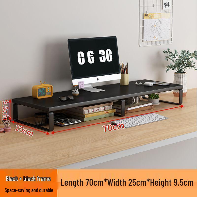 Schreibtisch-Monitor- & Laptop-Ständer mit Stauraum