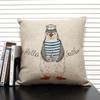 Cute Cartoon Animal Cushion Cover Funny Penguin Pillow Case Bedroom Living Room Sofa Decoration Pillowcase 45x45 Children's Gift