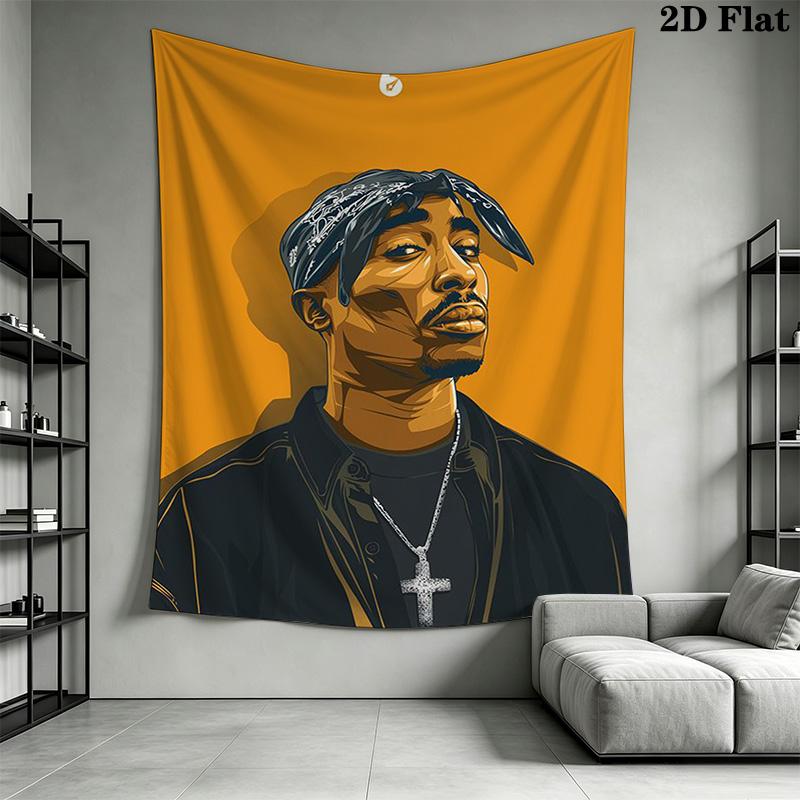 Rap Legends Street Art Tribute Threepiece Set 1 Duvet Cover 2 Pillowcase Without Core Christmas Birthday Gift Soft And Comfortable