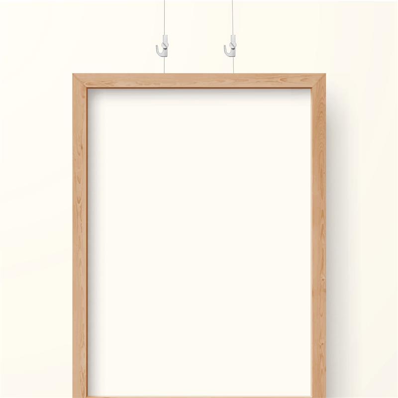 4 Pcs Stainless Steel Hook Heavy Duty Picture Hanging Hooks Molding Guide Hardware Art Suspension System Rail Frame Hanger Photo