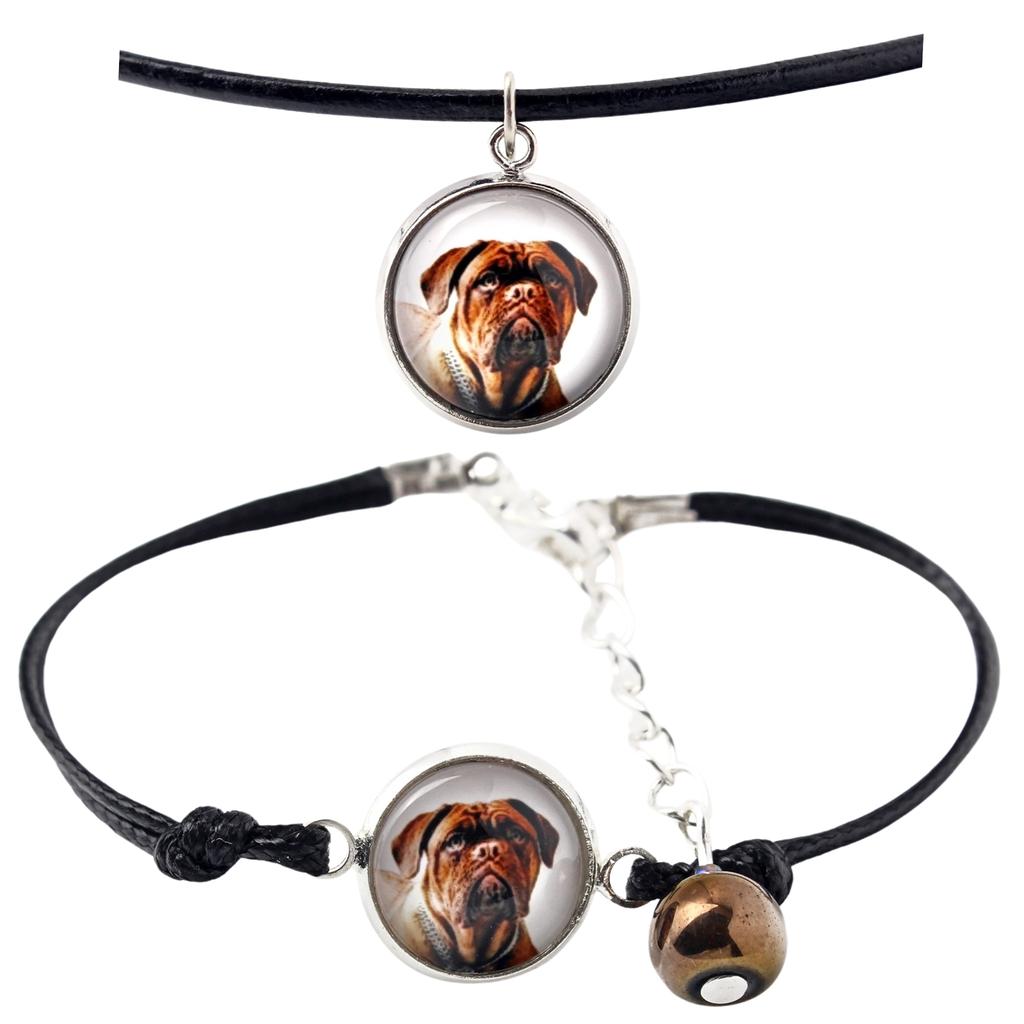 Dogue de Bordeaux, French Mastiff, Bordeauxdog – A set of jewelry with your photo, handmade set | Art-Dog