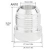 2 Stück Aluminiumlegierung 12AN Male Schweißanschluss-Fittings 12AN Male Bördel-Schweißbar Kraftstofftank-Fitting-Adapter-Stecker