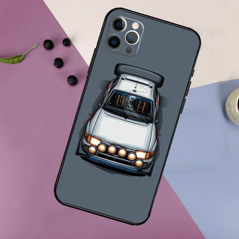 T16 Rally Car Phone Case For iPhone 16 15 14 13 11 12 17 Pro Max mini 15 16 Plus 16e 17 Air Bumper Cover