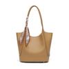 2025 new oblique span women's bag tote bag autumn and winter bow casual bucket bag shoulder bag large capacity