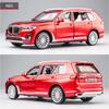 1/32 BMW X7 SUV Alloy Toy Car Model Wheel Steering Sound and Light Children's Toy Collectibles Birthday Gift