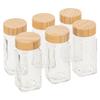 Glass Spice Jars 6 Pcs 120ml