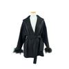 La Vita Junko Ostrich Fur Half Coat Lqwco031