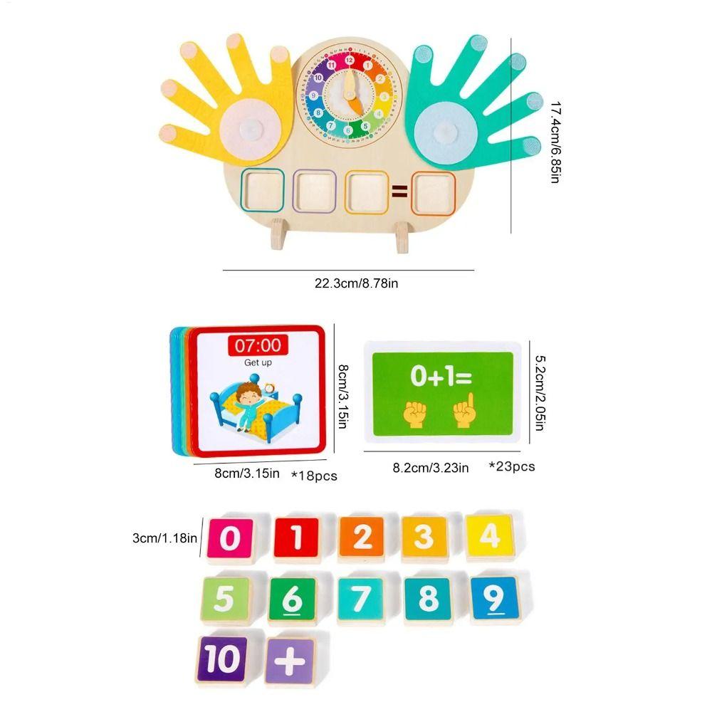 Puzzle Clock Finger Operation Kids Toy Children Counting Toys  Preschool Boy and Girl