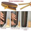 1 Roll Indoor Weather Stripping Self Adhesive Foam Window Seal Strip For Doors And Windows Weatherstrip Gap Blocker