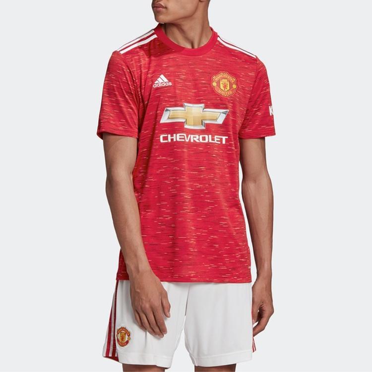 Adidas Manchester United Hjemme Fan Edition Kortarmet Draktherre Topper Rød GC7958