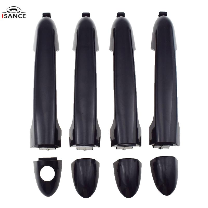 1/2/4 Pcs Black Front Rear Left Right Exterior Door Handle 82651-1W010 82652-1W010 82652-1W030 For Kia Rio 1.6L 2012-2017
