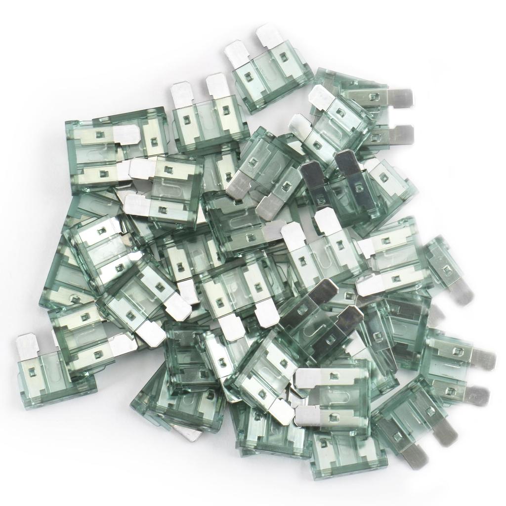 Heschen Standard Fuse ATC-1 Auto Assortment Car Truck 1A, Green, Pack of 25