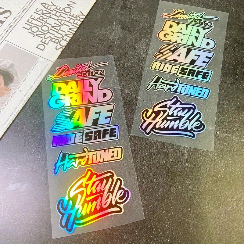 1Set JDM Motorcycle Stickers Waterproof for Motorbike Fuel Tank Front Windshield Helmet Box Racing Helmet Exterior Vinyl Decals