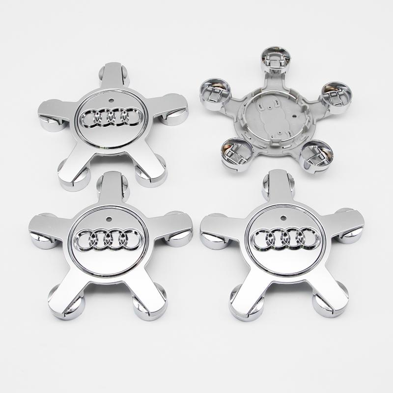 4Pcs 135mm Car Hub Caps 4F0601165N For 4s A4 A5 A6 A7 Q3 Q5 A3 S5 Auto Wheel Center Cap Hubcap Rim Covers Replace Accessoriess4
