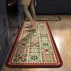 Retro Kitchen Floor Mat Home Bathroom Water Absorbent Quick Drying Carpet Toilet Door Foot Mat Door Mat Crystal Fleece Floor Mat