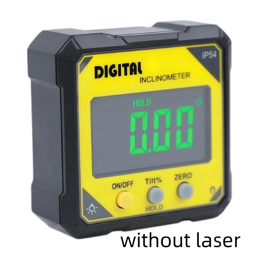 

Magnet Tilt Inclinometer Rechargeable Tilt Angle Box Portable Level Angle Goniometer Woodworking жёлтый