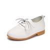Spring new low-top princess shoes for boys and girls, new British-style lace-up single shoes, black leather shoes for students