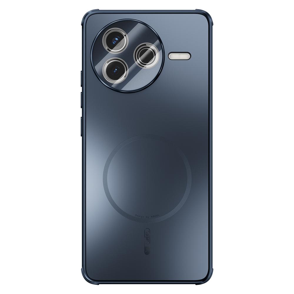 

ABEEL For Xiaomi Redmi K80 5G/Poco F7 Pro 5G Magnetic Case TPU PC Cooling Matte Phone Back Cover with Lens Film Blue