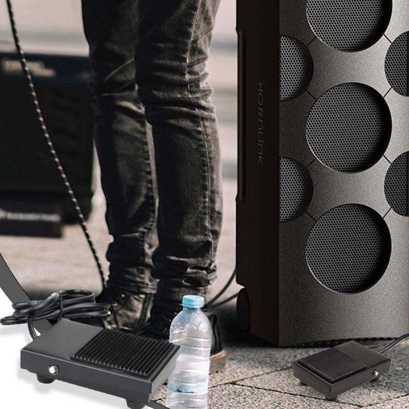 TFS-1 Sterownik nożny dwużyłowy przycisk nożny antypoślizgowy przedłużacz pedału nożnego RV