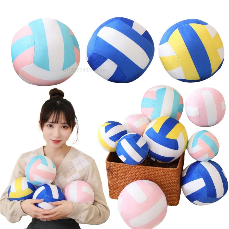 Kawaii Simulations-Volleyball-Stofftier Volleyball-Requisite Aufdruck Büro Kissen Begleitung Kinder Weiche Geburtstagsgeschenke für Mädchen Jungen