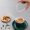 100 Pièces Paille à Café Jetable à Trois Trous Agitateur pour Boissons Chaudes et Froides Emballées Individuellement