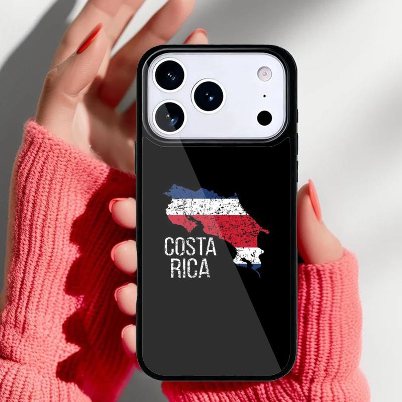 

Costa Rica Flag Phone Case for iPhone 17 16 15 14 13 Pro Max Back Cover for 12 11 Pro Coque iPhone 13 Pro Max