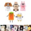 Cartoon Plush Photocard Case Cute Star Shape Photo Card Holder Fashion Bag Keychain  Women
