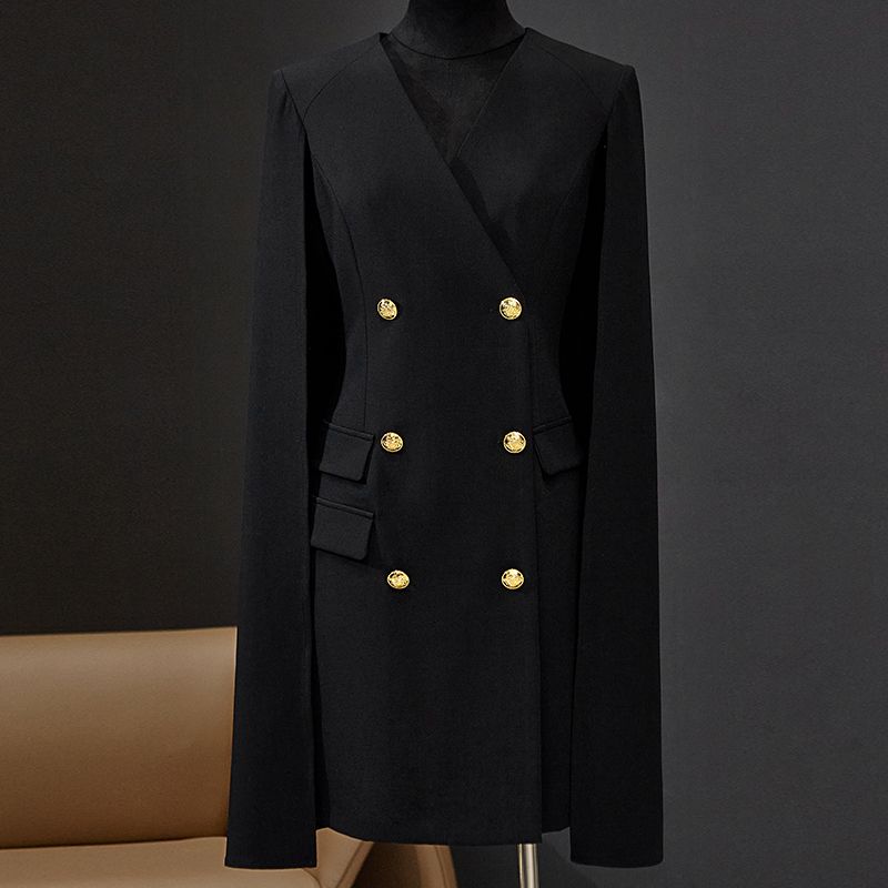 

Женская потрясающая осенняя накидка-шаль в европейском и американском стиле 2023 года Black M (In Stock)