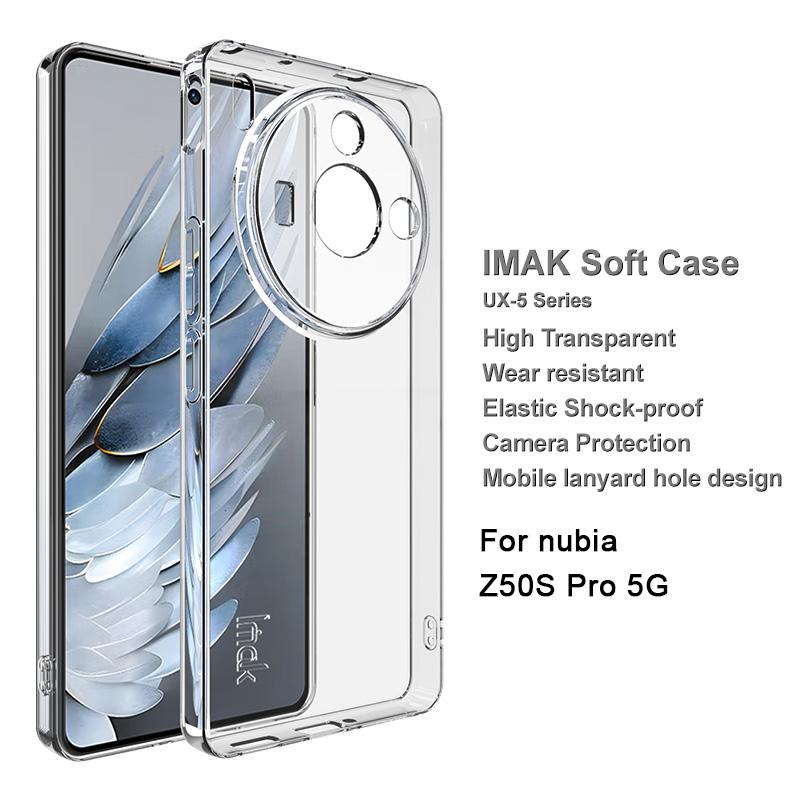 

IMAK UX-5 Series For ZTE nubia Z50S Pro 5G Transparent TPU Phone Case Protective Phone Cover A