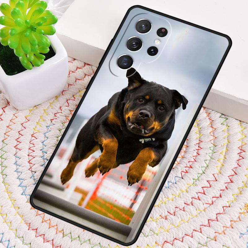 Cool Rottweiler Dog Soft TPU Phone Case for Samsung Galaxy note 10 pro S26 Ultra S23 S24 FE S25 S21 S22 PLUS shockproof Cove